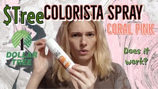 Does LOréal Colorista Spray work  Temporary Hair Color  Dollar Tree Find [upl. by Rogozen860]