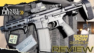 DANIEL DEFENSE DDM4 300 BLK PDW REVIEW [upl. by Eerat651]