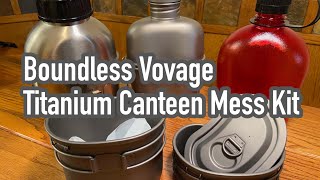 Boundless Voyage Titanium Canteen Mess Kit [upl. by Ettevets950]