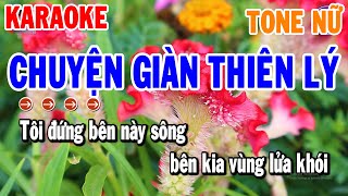 Chuyện Giàn Thiên Lý Karaoke Tone Nữ  Gm  Nhạc Sống Bolero  Thanh Hải Organ [upl. by Nylrahc]