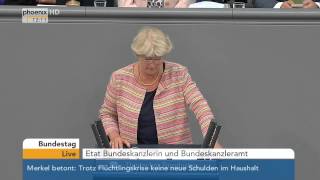 Bundestag Generaldebatte mit weiteren Reden zum Haushaltsentwurf am 09092015 [upl. by Holbrook]