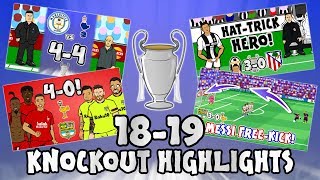 🏆UCL KNOCKOUT STAGE HIGHLIGHTS🏆 20182019 UEFA Champions League Best Games and Top Goals [upl. by Annej]