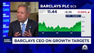 Barclays CEO on growth targets We expect investors to continue to appreciate what were doing [upl. by Lonni]