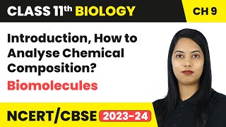 How to Analyse Chemical Composition  Biomolecules  Class 11 Biology Chapter 9  CBSE 202425 [upl. by Aylat]