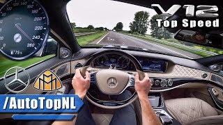 MERCEDES MAYBACH 60 V12 BiTurbo ACCELERATION amp TOP SPEED AUTOBAHN POV by AutoTopNL [upl. by Geerts472]