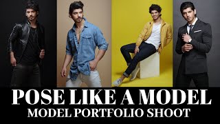 5 Simple Photo Posing Tips For Men  How To Pose Male Models Portfolio Shoot  Modeling Tips  Hindi [upl. by Amend55]