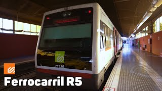 R5  Ferrocarrils de la Generalitat  Ruta Completa [upl. by Tobey682]