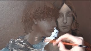 SCUMBLING Oil Painting techniques  How to Oil Painting  Portrait painting [upl. by Htebazileharas]