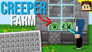 The SIMPLE CREEPER XP Farm Minecraft Bedrock 121 Tutorial [upl. by Jillie]