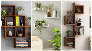 Modern wall shelf design ideas  Bookcase décor ideas  estante de pared [upl. by Eylloh]