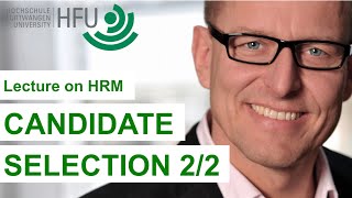 CANDIDATE SELECTION 22  HRM Lecture 04 [upl. by Nodroj]