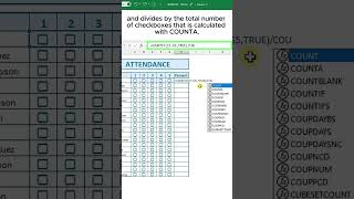 Attendance Checklist in Excel [upl. by Vinson]