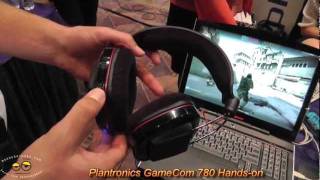 Plantronics GameCom 780 Handson  CES 2012 [upl. by Margeaux]