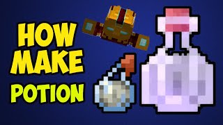 How to Make a REGENERATION POTION in Minecraft [upl. by Merth]