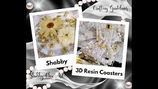 Shabby Chic Art 2024 Shabby Coasters Tutorial elegantchiccoasters [upl. by Selfridge]