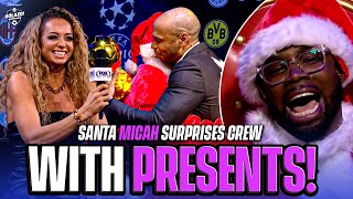 Micah Richards WILD Christmas Gifts to Henry Carragher amp Abdo  UCL Today  CBS Sports [upl. by Anaihsat130]