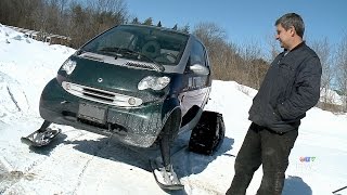 Most Canadian car Company shows off skirigged Smart car [upl. by Airamana]