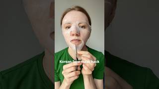 Korean face mask hack 🫶 FaceMaskHack SkincareTips BeautyHacks shorts FaceMaskTrick [upl. by Nwahsal868]