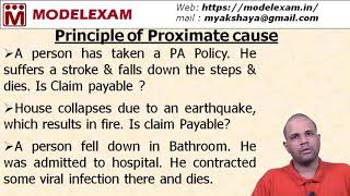 Insurance  Principle of Proximate Cause [upl. by Robena]