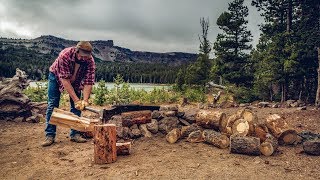 Wood Splitting for Beginners [upl. by Elocan118]