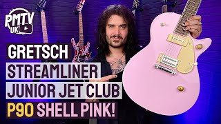 Gretsch G2215P90 Streamliner Junior Jet Club  This Pink Panther Has Claws [upl. by Cointon]