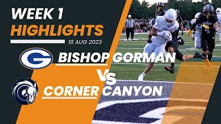 🏈🔥🔥🎥 105 Points Scored in Utah 2 Bishop Gorman vs Corner Canyon Game [upl. by Season957]