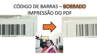 CÓDIGO DE BARRAS  MELHORAR QUALIDADE DE IMPRESSÃO DO PDF [upl. by Sathrum414]