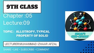 ALLOTROPY TYPICAL PROPERTY OF SOLID IN URDUHINDIENGLISH BY MUHAMMAD IZHAAR AFZAL [upl. by Waylan102]