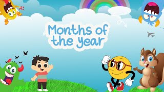 Months Name  Months  Months of the Year  Name of the Months  Kids Learning Month  VirtueToons [upl. by Sherwin718]