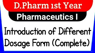 Introduction of Different Dosage Form Complete  Classification of Dosage Form  PharmaRealm [upl. by Aivatan97]