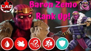 Baron Zemo Rank Up amp Gameplay Bleed God Top Of Skill Class Rank 5  Marvel Contest of Champions [upl. by Karli]