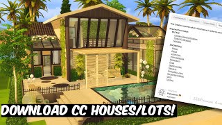 HOW TO INSTALL CUSTOM CONTENT HOUSESLOTS  The Sims 4 Tutorial [upl. by Enna]