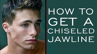 HOW TO HAVE A CHISELED JAWLINE  5 Tips for Stronger Jawline for Men [upl. by Bunnie569]