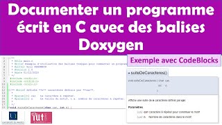 Documenter un programme écrit en C avec Doxygen Exemple avec CodeBlocks [upl. by Merrell]