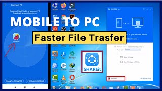 How to Use Shareit on Laptop  Shareit Mobile to PC Connect to Transfer Files Easily 2024 [upl. by Aletta198]