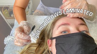 Getting My Brows Laminated day in the life vlog [upl. by Neellek67]