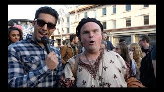 Interviewing Protesters at Ben Shapiro Event At UC Berkeley Part 1 [upl. by Nnylf]