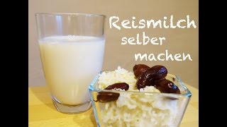 REISMILCH SELBER MACHEN  100 lecker gesund vegan  FITNESSIDDE [upl. by Briscoe]