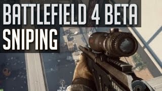 BF4 Beta Sniping  Battlefield 4 Sniper Gameplay w CSLR4 [upl. by Niwroc733]