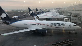 Aeromexico first class flight review Mexico City to Chicago on the 737800 [upl. by Galina]