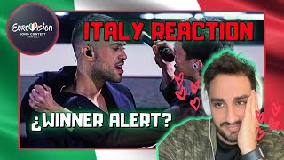 BRIVIDI Mahmood e Blanco  ITALY EUROVISION 2022 Reaction Reaccion [upl. by Airdnekal478]