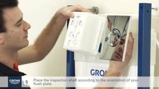 Install a GROHE wallhung toilet system [upl. by Ruddie847]