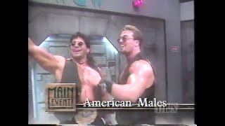 Tag Titles American Males vs Bunkhouse Buck amp Dick Slater Main Event Oct 8th 1995 [upl. by Helsie]