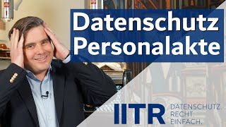 Datenschutzkonforme Personalaktenführung dsgvo personalakte datenschutz hr [upl. by Nylidam]