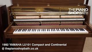 1982 Yamaha LU101 in Walnut Satin  The Piano Shop Bath [upl. by Anegue]