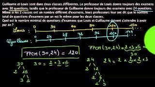 Problèmes sur le PPCM et le PGCD [upl. by Airetnohs306]