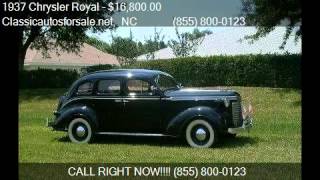 1937 Chrysler Royal for sale in Nationwide NC 27603 at Cla VNclassics [upl. by Holman526]