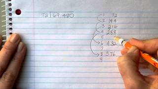 Long Division Working with double digit divisor  quick multiples of big numbers  easy trick [upl. by Mouldon]