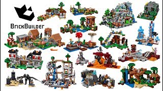 All Lego Minecraft sets compilation  Lego Speed Build for Collectors [upl. by Schnabel285]