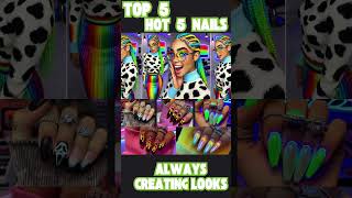 💡 Top 5 Neon Nail Designs Thatll Glow You Up ✨ [upl. by Bagley184]